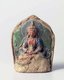 China / Tibet: Painted terracotta figure of Amitabha Buddha, 18th century
