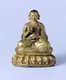China / Tibet: Figure of a seated lama, bronze, 17th century