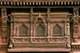 Nepal: Carved window at the Basantapur Tower, Nasal Chowk (Courtyard of Dance), Hanuman Dhoka Palace, Kathmandu (1996)