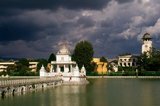 Rani Pokhari (Queen’s Pond), located off the northern end of the Tundikhel, is one of Kathmandu’s more attractive landmarks. The pond was dug between 1665 and 1670 by King Pratapa Malla to comfort his wife Bhavan Lakshmi over the death of their son Chakrabatindra Malla who had been trampled to death by an elephant.<br/><br/>

In later years, the pond was used for trial by ordeal, in which the representatives of two conflicting parties had to submerge themselves in the water, the one with the greater lung capacity winning the case. With the beginning of Rana rule the ordeals were discontinued.