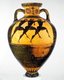 Greece: Panathenaic amphora by depicting athletes sprinting, Sikelos Painter c. 550 BCE