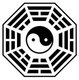 China: 'Bagua' eight trigram diagram surrounding central yin-yang symbol