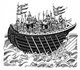 China: A Song Dynasty reconaissance ship, after an illustration in the Wujing Zongyao, 1044 CE