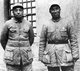 China: Military commanders Peng Dehuai (left) and Zhu De (right), southeastern Eighth Route Army headquarters, 1940s