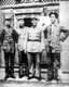 China: Left to right, senior Red Army commanders Bo Gu, Zhou Enlai, Zhu De and Mao Zedong in northern Shanxi after the Long March, 1937