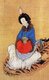 China: Detail from the painting 'Beauties in History', attributed to the Ming Dynasty artist Qiu Ying (c. 1492-1552)