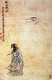 China: Watching a crane on Gu Shan ('Lonely Mountain'), Jingjiang, Jiangsu Province. Qing Dynasty painter Shangguang Zhou (1665-1749)