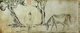 China: 'Old Trees and Two Horses', Zhao Mengfu (1254-1322), Yuan Dynasty (1271-1368) scholar and painter, 1300