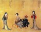 China: Section from the scroll painting 'Beauties in History', attributed to the Ming Dynasty artist Qiu Ying (c. 1492-1552)