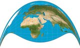 The Craig retroazimuthal map projection was created by James Ireland Craig in 1909. It is a modified cylindrical projection. As a retroazimuthal projection, it preserves directions from everywhere to one location of interest that is configured during construction of the projection.<br/><br/>

The projection is sometimes known as the Mecca projection because Craig, who had worked in Egypt as a cartographer, created it to help Muslims find their qibla. In such maps, Mecca is the configurable location of interest.