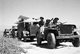 Israel / Palestine: A force of Israeli Palmach armoured cars in the Negev Desert, Arab-Israeli War, 1948