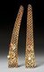 China: Elaborate gold and jewelled <i>zhijia tao</i> or finger stalls favoured by Manchu noblewomen, late Qing Dynasty