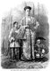 China: 'The Chinese Giant Chang, with his Wife and Attendant Dwarf', engraving, London Stereoscopic Company, September 1865