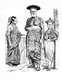Germany / Sri Lanka: left to right, Sinhalese Woman, Kandyan Nobleman, Page of the Governor of Ceylon, <i>Munchner Bilderbogen</i>, Braun & Schneider, 1861-1890