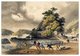 Japan: 'Temple of Benteng (Benzaiten Temple) in the Harbour at Shimoda', Wilhelm Heine (1827-1885), colour lithograph, 1856