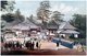 Japan: 'American sailors and the residents of Shimoda at Ryosen-ji', Wilhelm Heine (1827-1885), colour lithograph, 1856