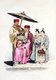 Japan / Ryukyu Islands: 'Loo Choo Chief and his Two Sons', from 'Account of a Voyage of Discovery to the West Coast of Corea, and the Great Loo-Choo Island', Basil Hall, London, 1818