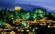 China: View over Lijiang Old Town at night, Yunnan Province