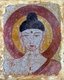 China: Buddha fresco reportedly taken from Turfan (Turpan) Oasis, possibly Gaochang or Khocho, in the early 20th century, Xinjiang, c. 8th-9th century CE