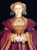 Anne of Cleves (German: Anna; 22 September 1515 – 16 July 1557) was Queen of England from 6 January 1540 to 9 July 1540 as the fourth wife of King Henry VIII. The marriage was declared never consummated and, as a result, she was not crowned queen consort.<br/><br/>

Following the annulment of their marriage, Anne was given a generous settlement by the King, and thereafter referred to as the King's Beloved Sister. She lived to see the coronation of Queen Mary I, outliving the rest of Henry's wives.