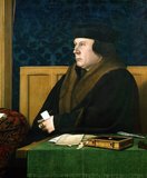 Thomas Cromwell, 1st Earl of Essex, KG (c. 1485 – 28 July 1540), was an English lawyer and statesman who served as chief minister to King Henry VIII of England from 1532 to 1540.<br/><br/>

Cromwell was one of the strongest and most powerful advocates of the English Reformation. He helped to engineer an annulment of the king's marriage to Queen Catherine of Aragon to allow Henry to marry his mistress Anne Boleyn. After failing in 1534 to obtain the Pope's approval of the request for annulment, Parliament endorsed the King's claim to be head of the breakaway Church of England, thus giving Henry the authority to annul his own marriage. Cromwell subsequently plotted an evangelical, reformist course for the embryonic Church of England from the unique posts of vicegerent in spirituals and vicar-general.<br/><br/>

During his rise to power, Cromwell made many enemies, including his former ally Anne Boleyn; he played a prominent role in her downfall. He later fell from power after arranging the King's marriage to a German princess, Anne of Cleves. Cromwell hoped that the marriage would breathe fresh life into the Reformation in England, but because Henry found his new bride unattractive, it turned into a disaster for Cromwell and ended in an annulment six months later. Cromwell was arraigned under a bill of attainder and executed for treason and heresy on Tower Hill on 28 July 1540. The King later expressed regret at the loss of his chief minister.