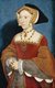 England: Portrait of Jane Seymour (c.1508-1537), Queen of England from 1536 to 1537 as the third wife of Henry VIII of England. Oil on wood, Hans Holbein the Younger (1497-1543), 1536