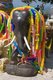 Thailand: Elephant statues surrounding the Brahma shrine above Cape Phromthep (Laem Phromthep), Phuket