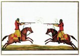 The 1st Horse (Skinner's Horse) is a cavalry regiment of the Indian Army, which served in the British Indian Army before independence. The regiment was raised in 1803 as Skinner’s Horse by James Skinner ('Sikander Sahib') as an irregular cavalry regiment in the service of the East India Company. It was later renamed the 1st Bengal Lancers. The regiment became (and remains) one of the seniormost cavalry regiments of the Armoured Corps of the Indian Army.<br/><br/>

A second regiment of Indian Cavalry was raised by Colonel James Skinner in 1814, which became the 3rd Skinner's Horse. On the reduction of the Indian Army in 1922, 1st and 3rd Regiments were amalgamated and became Skinner's Horse (1st Duke of York's Own Cavalry) and later the 1st Duke of York's Own Lancers (Skinner's Horse) until Indian independence.