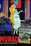 In the early 1900s, manufactures of Turkish and Egyptian cigarettes tripled their sales and became major competitors to leading brands. The New York-based Greek tobacconist Soterios Anargyros produced hand-rolled Murad cigarettes, made of pure Turkish tobacco.<br/><br/>

Many of the Murad advertisements others incorporated Orientalist motifs or models dressed in Middle Eastern dress.