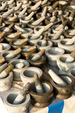 The fishing village of Ang Sila (see pxx) in Chonburi Province is renowned throughout the Eastern Seaboard and Bangkok for producing finely-crafted household implements such as pestles and mortars, as well as figurines of people and animals, from locally-sourced granite.