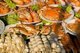 Thailand: A selection of seafood and barbecue sticks at a stall near Wat Ko Loi, Sri Racha, Chonburi Province