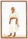 India: 'A Dhundiya', member of the strict 'Sthanakavasi' sect of Jains. Wearing a mouth cloth to protect microscopic life from harm, he carries a brush to clear insects from his path. Tashrih al-aqvam, Hansi: James Skinner, 1825