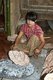 Burma / Myanmar: Roasting rice-paper crackers, Inle Lake, Shan State