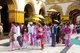 Burma / Myanmar: A wedding party in the Maha Muni Pagoda (Great Sage Pagoda), Mandalay