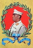 Mohamed Siad Barre (October 6, 1919 – January 2, 1995) was the President of the Somali Democratic Republic from 1969–91.<br/><br/>

The Barre-led military junta that came to power after a coup d'etat in 1969 said it would adapt scientific socialism to the needs of Somalia. It drew heavily from the traditions of China. Volunteer labour harvested and planted crops, and built roads, hospitals and universities. Almost all industry, banks and businesses were nationalised, and cooperative farms were promoted.<br/><br/>

After 21 years of military rule, Barre's Supreme Revolutionary Council was eventually forced from power in the early 1990s by a coalition of armed opposition groups. He died in political exile in 1995, but was returned to Somalia for burial in his home region.