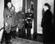 Germany: Adolf Hitler (right, in tuxedo) receiving New Year congratulations from senior members of the Wehrmacht, Berlin, New Year's Eve 1936