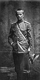 Baron Roman Nikolai Maximilian von Ungern-Sternberg (December 29, 1885 – September 15, 1921) was a Baltic Swedish-Russian Yesaul (Cossack Captain), a Russian hero of World War I and Lieutenant-general at the time of civil war in Russia and Mongolia, who 'liberated' Mongolia from Chinese rule in February - March 1921. In June he invaded Southern Siberia trying to raise an anti-communist rebellion, but was defeated by the Red Army in August 1921.<br/><br/>

An independent and brutal warlord in pursuit of pan-monarchist goals in Mongolia and territories east of Lake Baikal during the Russian Civil War that followed the Bolshevik Revolution of 1917, Ungern von-Sternberg's goals included restoring the Russian monarchy under Michael Alexandrovich Romanov and the Great Mongol Empire, with Outer Mongolia under Bogd Khan as part of it. His opponents were mainly Communists.<br/><br/>

Ungern-Sternberg often persecuted those who were helping his foes: all Reds and especially Jews. Following his Asiatic Cavalry Division collapse in Mongolia, Ungern-Sternberg was left by his Russian officers and taken prisoner by the Bolshevik's Red Army. He was tried and executed for his counter-revolutionary involvement in Novosibirsk.
