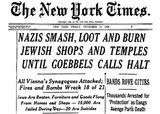 Kristallnacht or 'Crystal Night', also referred to as the Night of Broken Glass, was a pogrom against Jews throughout Nazi Germany and Austria that took place on 9–10 November 1938, carried out by SA (Sturmabteilung or Brownshirts) paramilitary forces and German civilians.<br/><br/>

German authorities looked on without intervening. The name Kristallnacht comes from the shards of broken glass that littered the streets after Jewish-owned stores, buildings, and synagogues had their windows smashed.