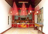 The Assembly Hall of the Cantonese Chinese Congregation (Quang Trieu) was originally built in 1885.<br/><br/>

The small but historic town of Hoi An is located on the Thu Bon River 30km (18 miles) south of Danang. During the time of the Nguyen Lords (1558 - 1777) and even under the first Nguyen Emperors, Hoi An - then known as Faifo - was an important port, visited regularly by shipping from Europe and all over the East.<br/><br/>

By the late 19th Century the silting up of the Thu Bon River and the development of nearby Danang had combined to make Hoi An into a backwater. This obscurity saved the town from serious fighting during the wars with France and the USA, so that at the time of reunification in 1975 it was a forgotten and impoverished fishing port lost in a time warp.