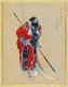 Japan: 'Ikotoi, Ainu Chieftain of Akkeshi', Kakizaki Hakyo (1764-1826), 1790