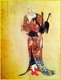 Kakizaki Hakyo (June 25, 1764 - July 26, 1826) was a samurai artist from the Matsumae clan. His first success was a group of 12 portraits called the Ishu Retsuzo. The portraits were of 12 Ainu chiefs from the northern area of Ezo, now Hokkaido.