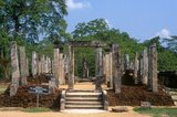 Atadage, an ancient relic shrine was built by King Vijayabahu I (r. 1055 - 1110), and was once used to keep the Relic of the Tooth of the Buddha.<br/><br/>

Polonnaruwa, the second most ancient of Sri Lanka's kingdoms, was first declared the capital city by King Vijayabahu I, who defeated the Chola invaders in 1070 CE to reunite the country under a national leader.