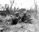 Japan / USA: US Marines take time for a rest and a cigarette during mopping up operations, Battle of Peleliu, September-November 1944