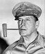 USA: General Douglas MacArthur (1880-1964) with his famous corncob pipe, c. 1945
