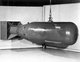 Japan / USA: A replica of the atomic bomb code-named 'Little Boy', dropped over Hiroshima, 6 August 1945