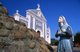 Sri Lanka: A statue of the Virgin Mary in front of the old Holy Rosary Catholic Church, Ragala, Central Province