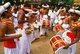 Sri Lanka: Traditional drummer boys at Kelani Temple near Colombo