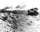 Japan / USA: US flamethrower tank in action against entrenched Japanese, Battle of Iwo Jima, March 1945