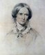 England / UK: Charlotte Bronte (1816-1855), portrait in chalk by George Richmond (1809-1896), 1850