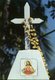 India: An image of Jesus Christ on a roadside crucifix, Goa